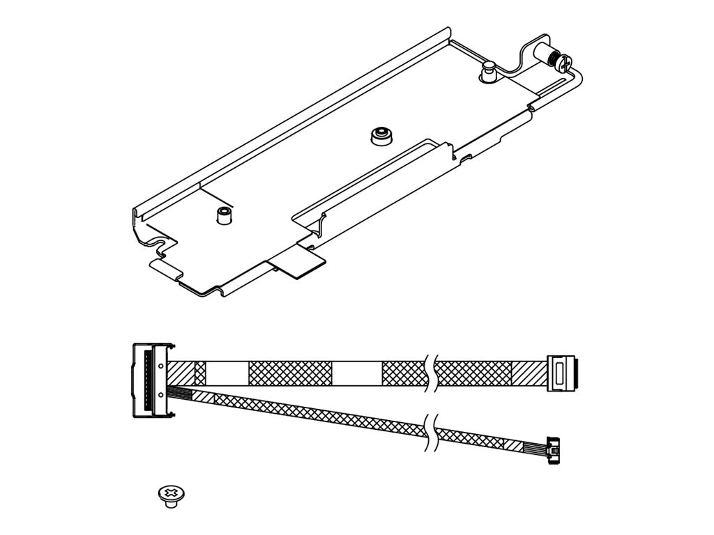 LENOVO ISG ThinkEdge SE455 V3 M.2 RAID B540i-2i Carrier and Cable Kit - Vorderansicht