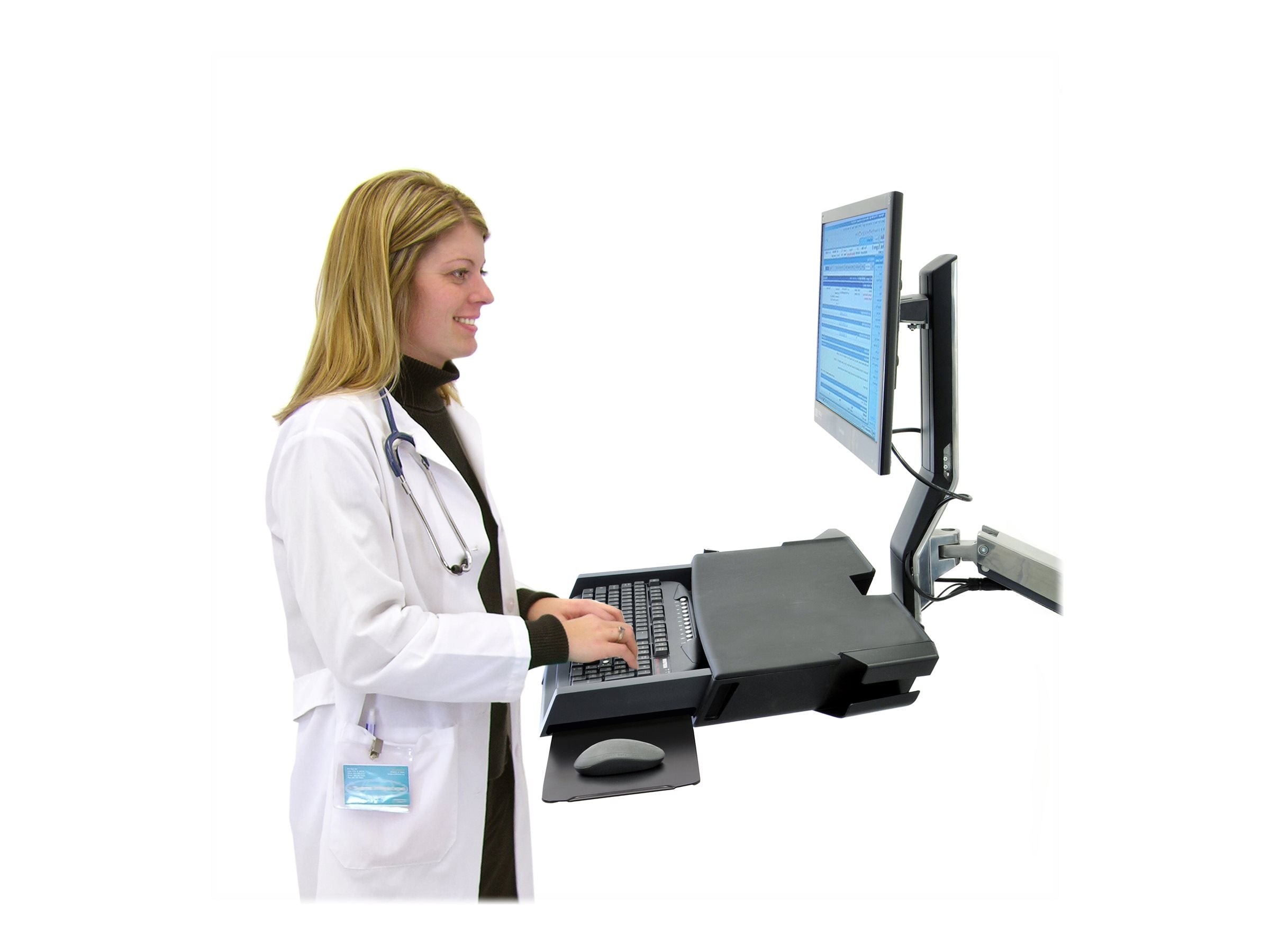 ERGOTRON StyleView Sit-Stand Combo Befestigungskit Montageansicht