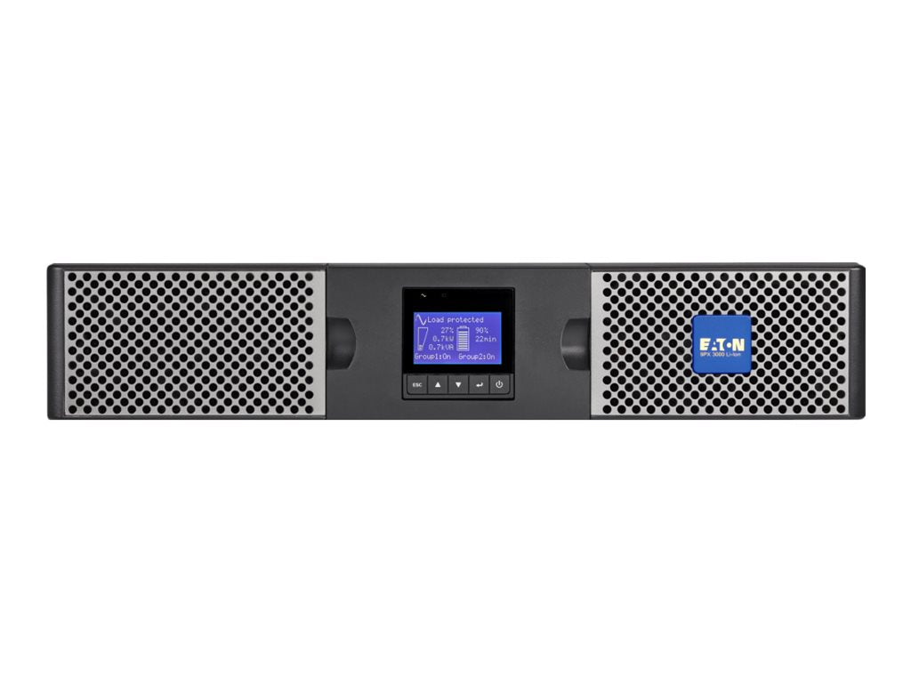 EATON 9PX 3000i RT2U Lithium-Ion UPS Detailansicht der Anschlüsse