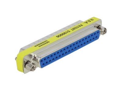 DELOCK Sub-D 37 Pin Adapter Stecker zu Buchse - Vorderansicht