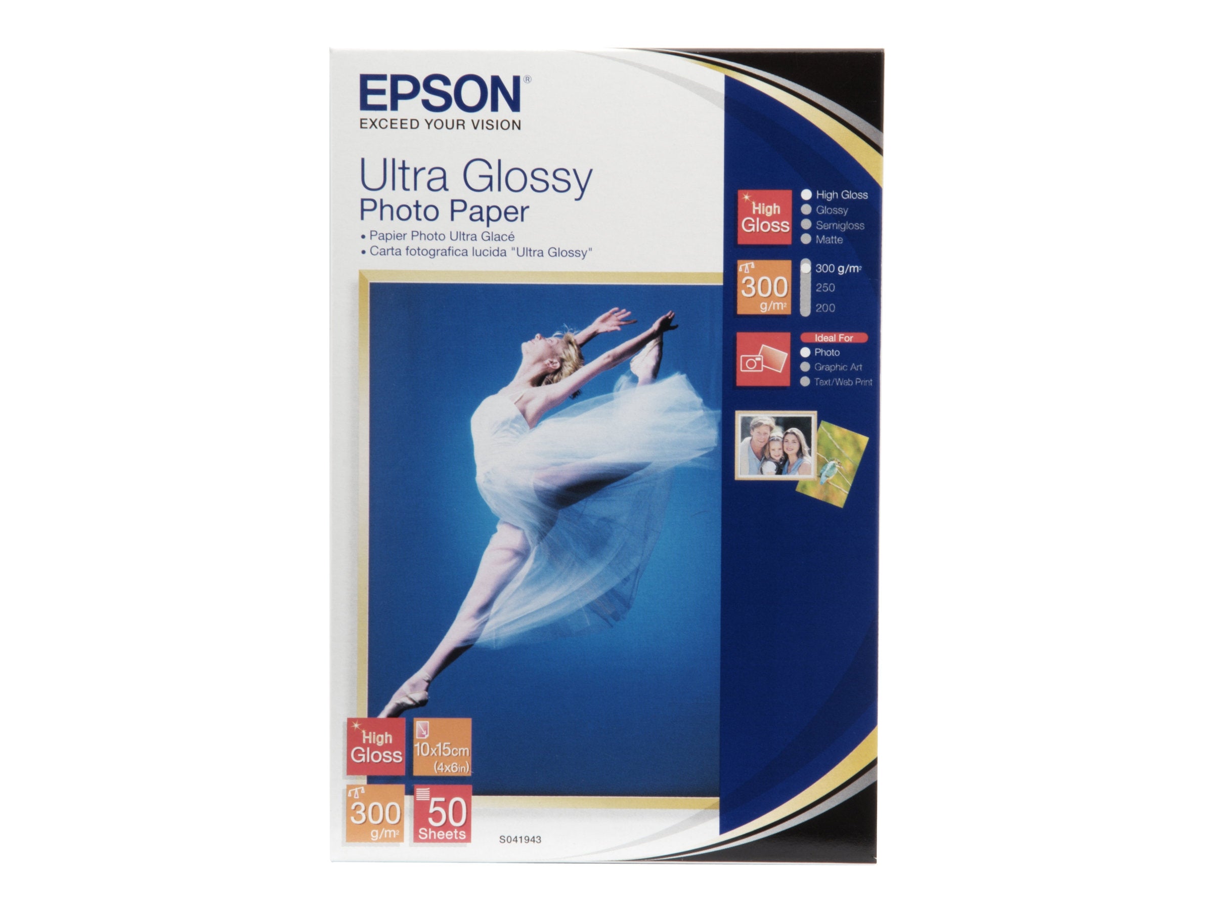 EPSON S041943 Ultra glänzend Foto Papier Detailansicht