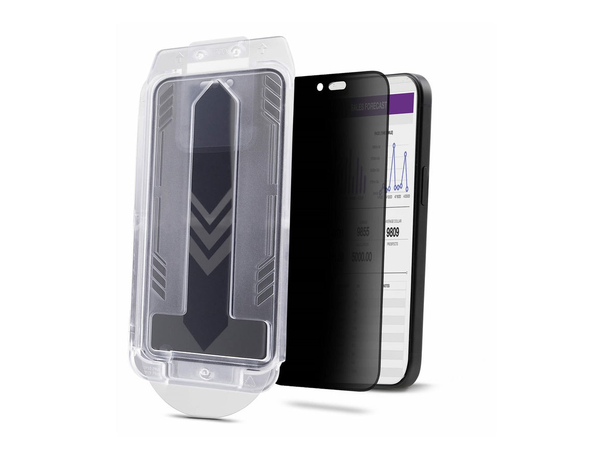 STARTECH.COM 4-Wege 360 Blickschutzfilter fur iPhone 16 Pro Portrait/Querformat Touch-fähig Handy Panzerglas Sichtschutz