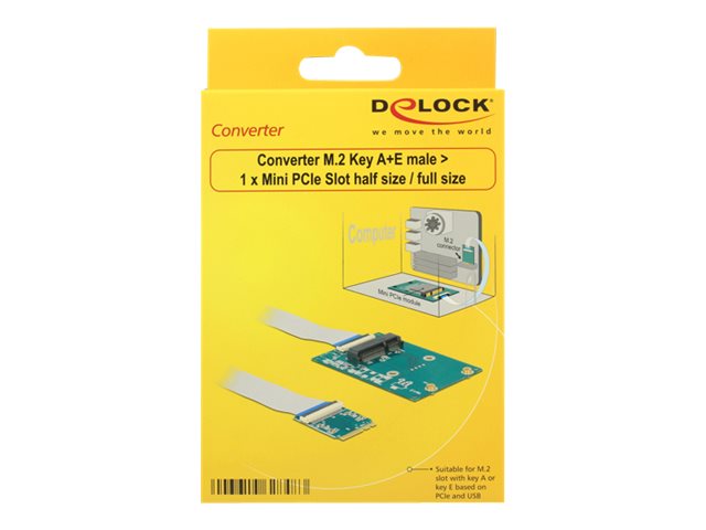 DELOCK Konverter M.2 Key A+E Stecker Verpackung