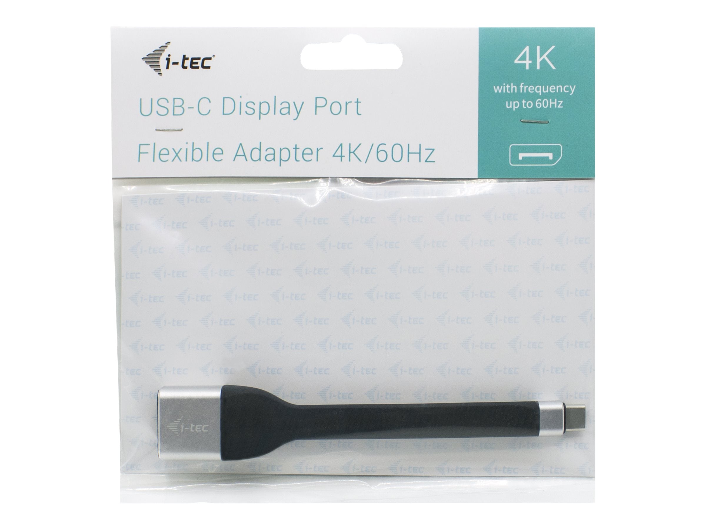 I-TEC USB C auf Display Port Flat Adapter Vorderansicht