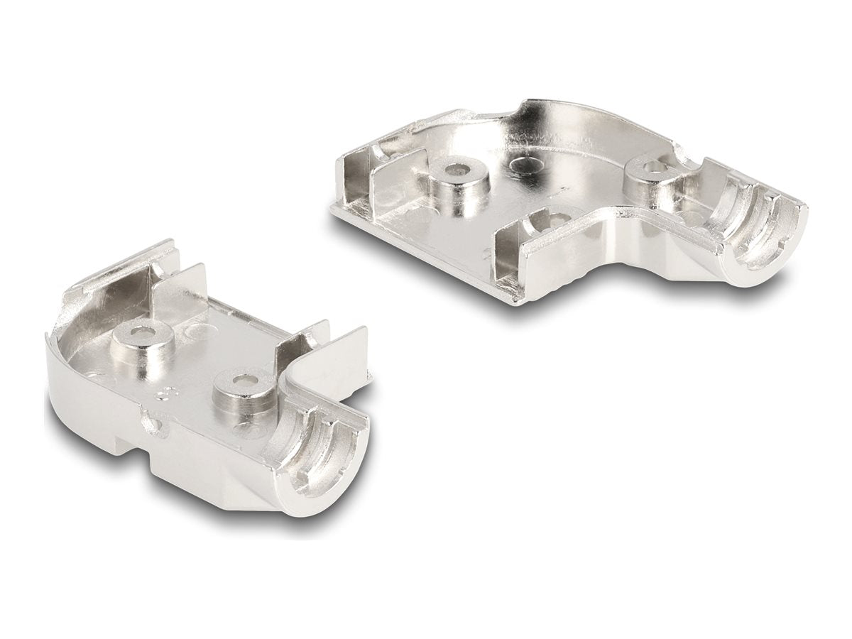 DELOCK D-Sub Gehäuse 9 Pin Stecker 90 gewinkelt - Vorderansicht