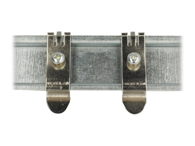 DELOCK Netzwerk Desktop Patchpanel Hutschienen Halterung - Vorderansicht