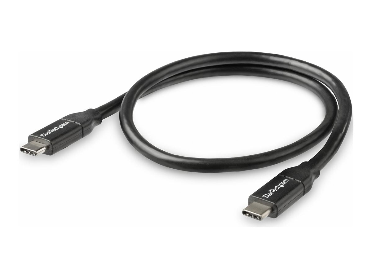 STARTECH.COM USB C to USB C Cable - 1.5 ft / 0.5m - 5A PD - White - USB 2.0 - USB-IF Certified - USB Type C Cable - Charging Cable