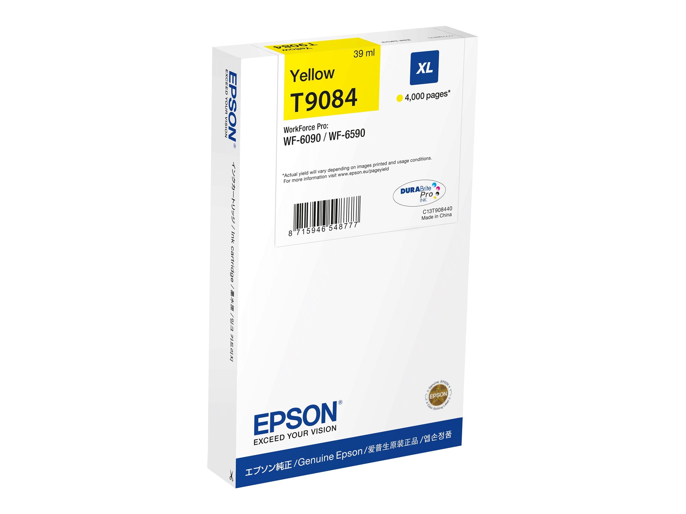 EPSON 1LB WF-6xxx Ink Cartridge Yellow XL - Vorderansicht