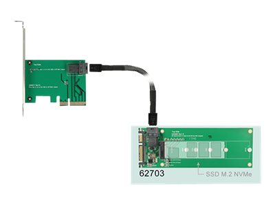 DELOCK Konverter SATA 22 Pin / SFF-8643 NVMe Verpackung