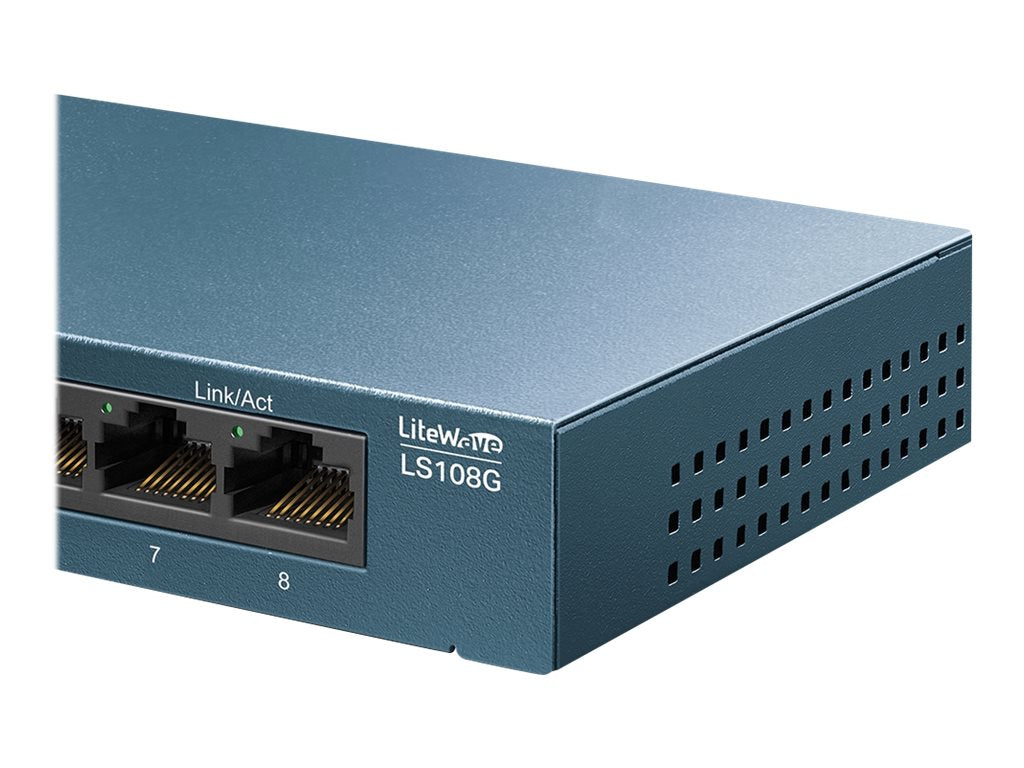 TP-LINK LS108G LiteWave 8-Port Gigabit Switch Vorderansicht