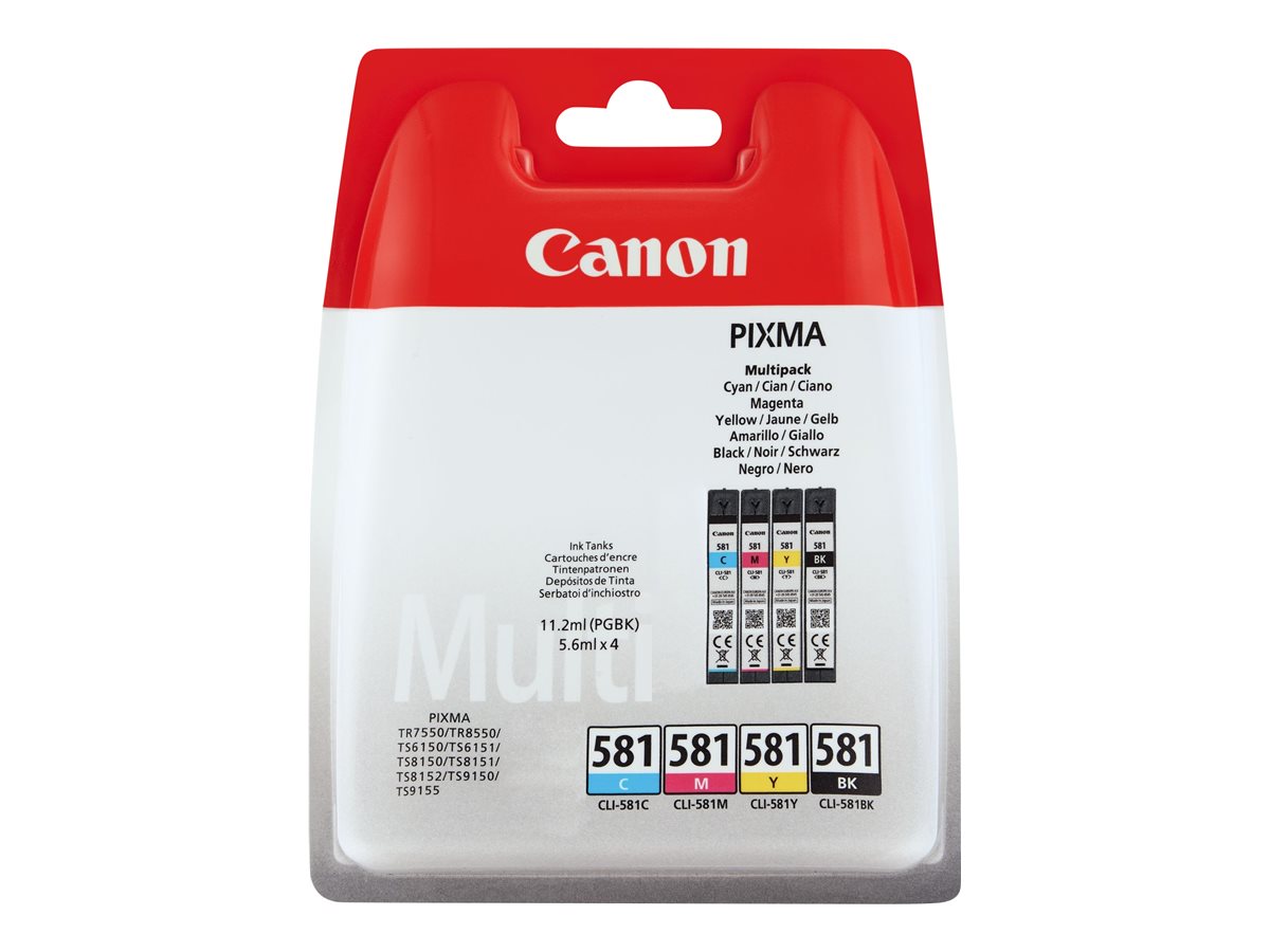 CANON CLI-581 Ink Cartridge C/M/Y/BK MULTI BL - Vorderansicht