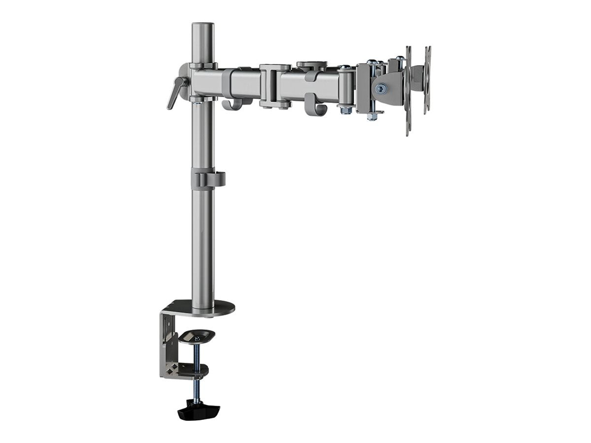 NEOMOUNTS NeoMounts Flat Screen Desk Mount 2 screens Silver - Seitenansicht