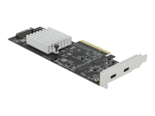 DELOCK PCI Express x8 Karte Vorderansicht