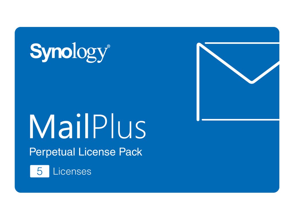 Vorderansicht des SYNOLOGY MailPlus License Pack für 5 E-Mail-Konten