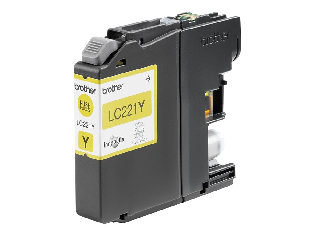 BROTHER LC221Y Tintenpatrone Gelb Verpackung