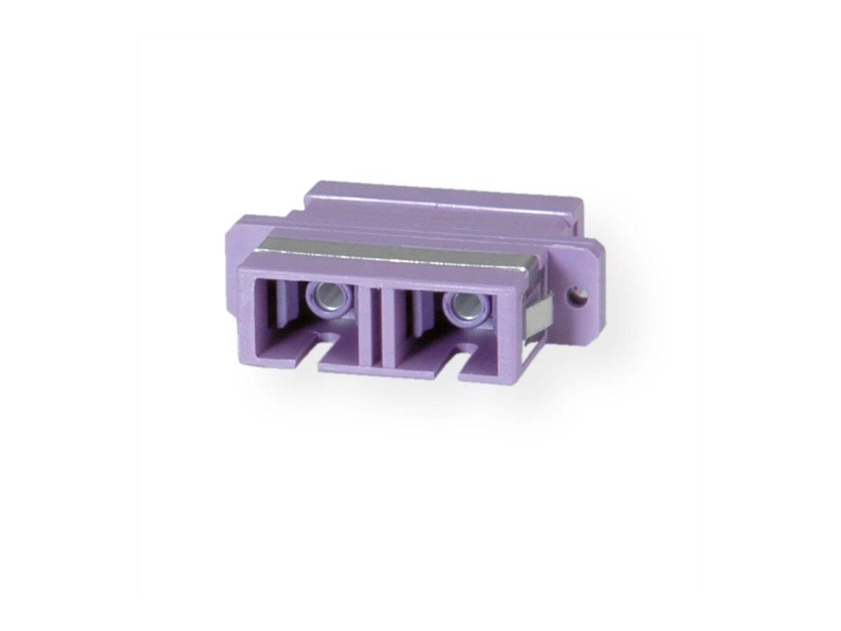 VALUE LWL-Kupplung SC/SC duplex OM4 PB - Vorderansicht