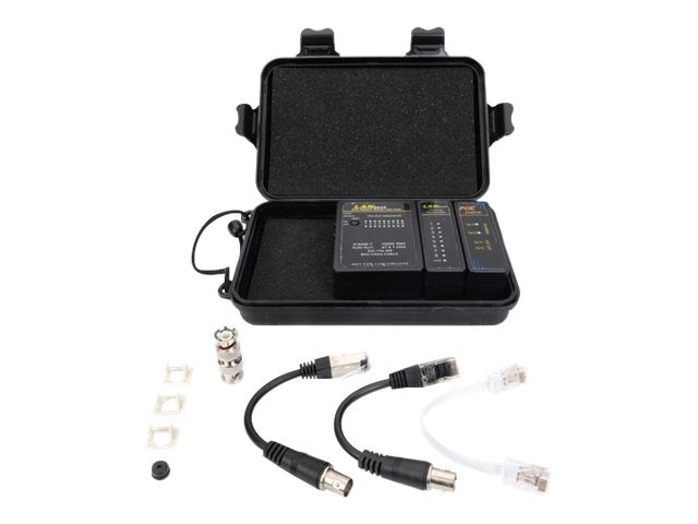 DIGITUS Kabeltester Netzwerk RJ45 BNC Hauptgerät im Schutzkoffer