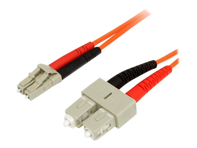 STARTECH.COM FIBLCSC1 1m Duplex MM Fiber Optic Cable LC-SC Vorderansicht