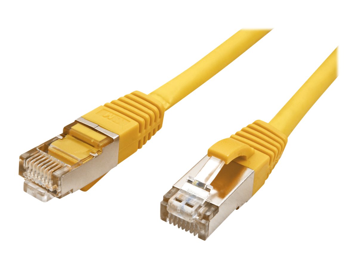 VALUE Patchkabel Kat.6 Class E S/FTP PiMF LSOH gelb 1m Vorderansicht