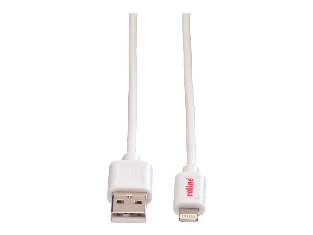 ROLINE USB 2.0 Sync- & Ladekabel für Apple Geräte mit Lightning Connector - Detailansicht