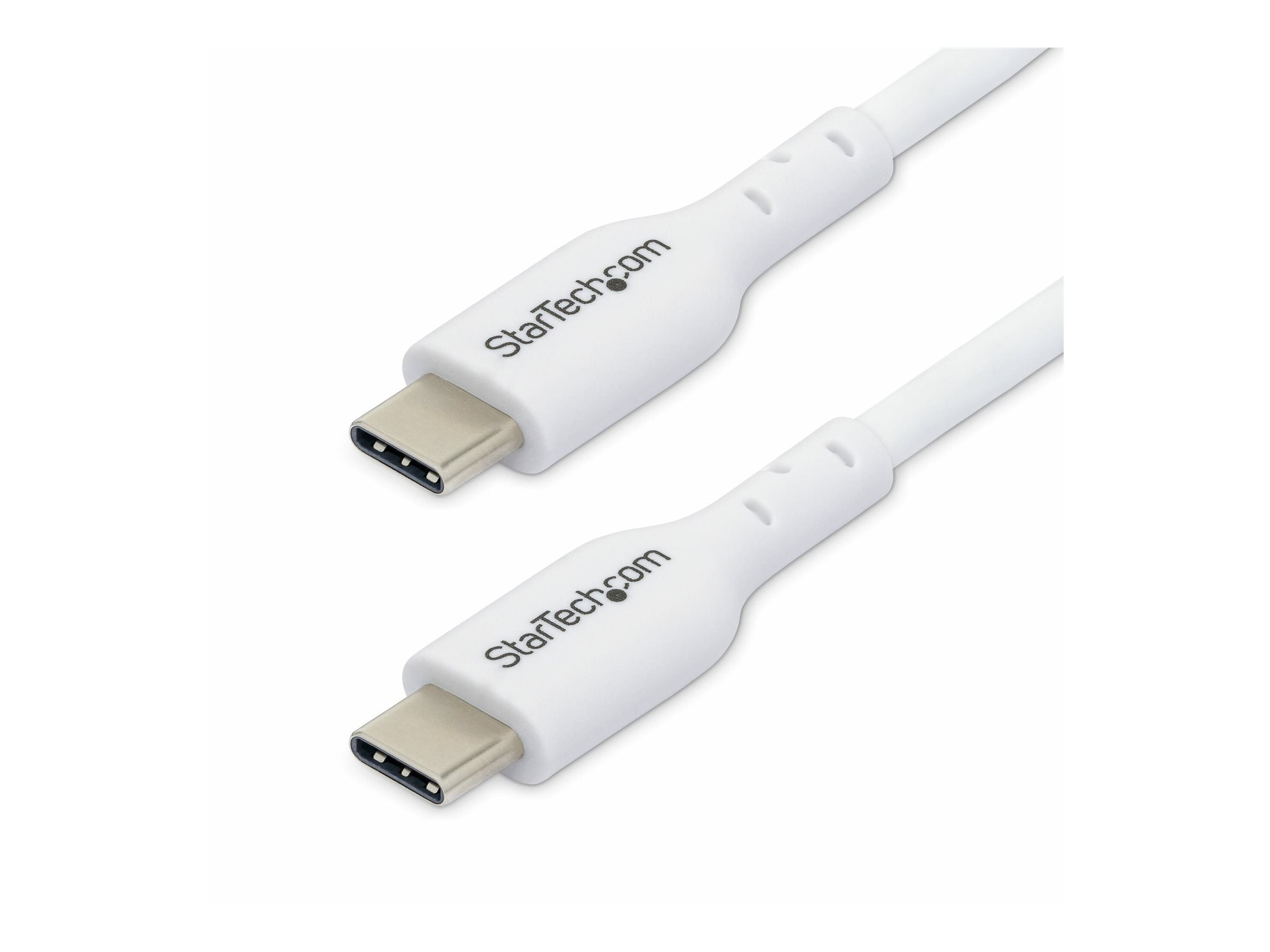 STARTECH.COM 1m USB-C Schnellladekabel USBC Kabel USB 2.0 Typ-C Laptop Ladekabel 60W Power Delivery USB-C auf USB-C Weiss