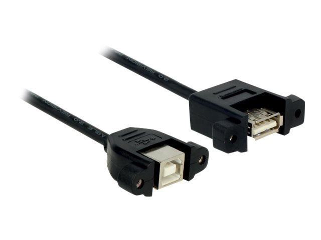 DELOCK Kabel USB 2.0 B Buchse zum Einbau > USB 2.0 A Buchse zum Einbau 1 m - Vorderansicht