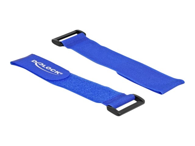 DELOCK Klett-Kabelbinder blau Detailansicht