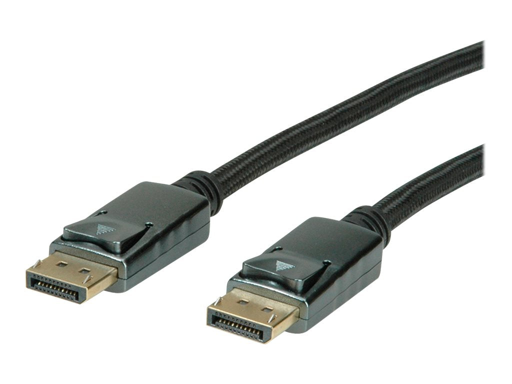 ROLINE DisplayPort Kabel DP-DP v1.2 ST - ST schwarz-metallic 2m Detailansicht