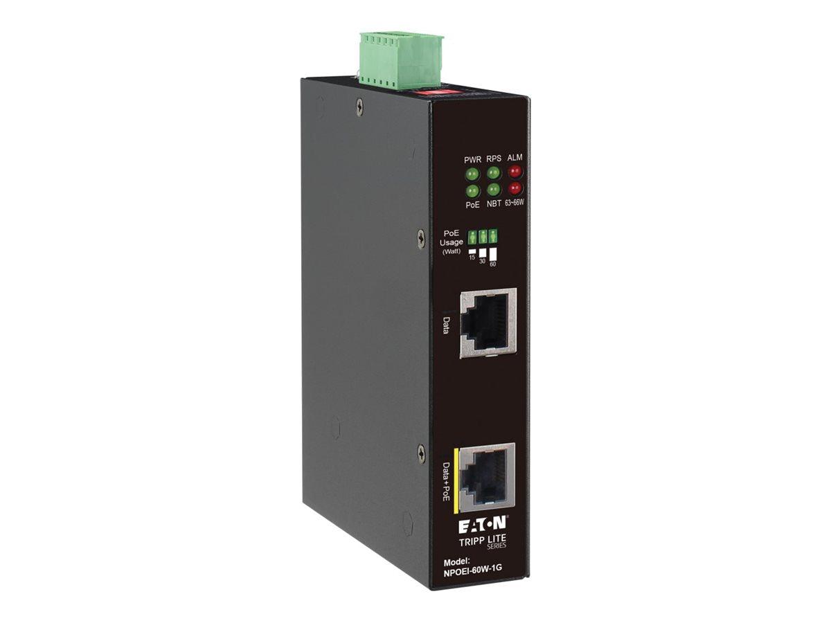 EATON TRIPPLITE Industrial Gigabit Ethernet PoE injector 60W PoE++ Vorderansicht