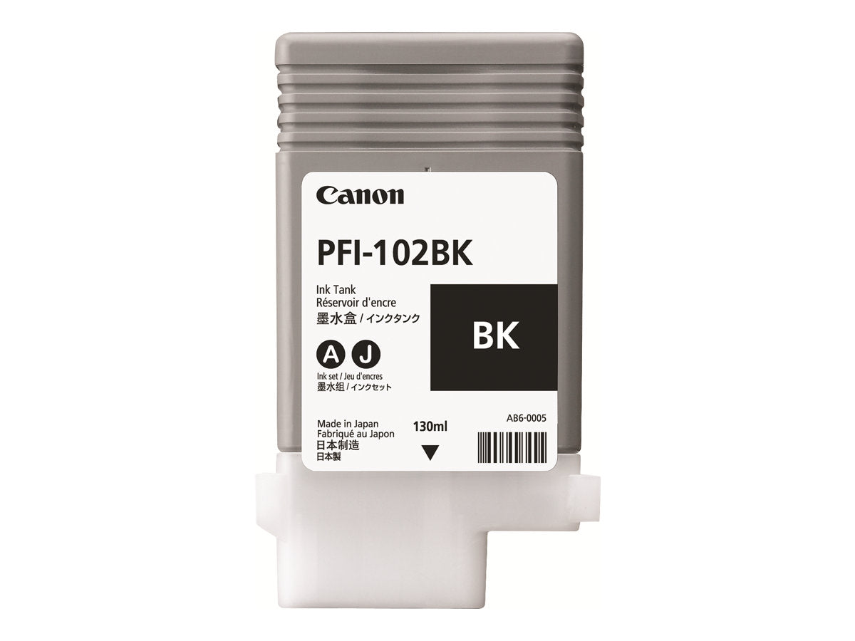 CANON PFI-102BK Farbpatrone schwarz Vorderansicht