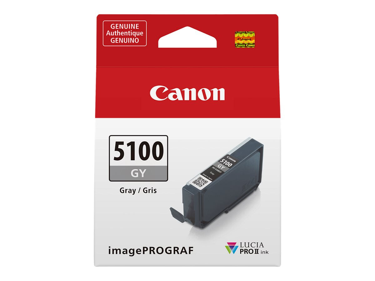 CANON PFI-5100 Series Grey ink tank - Vorderansicht