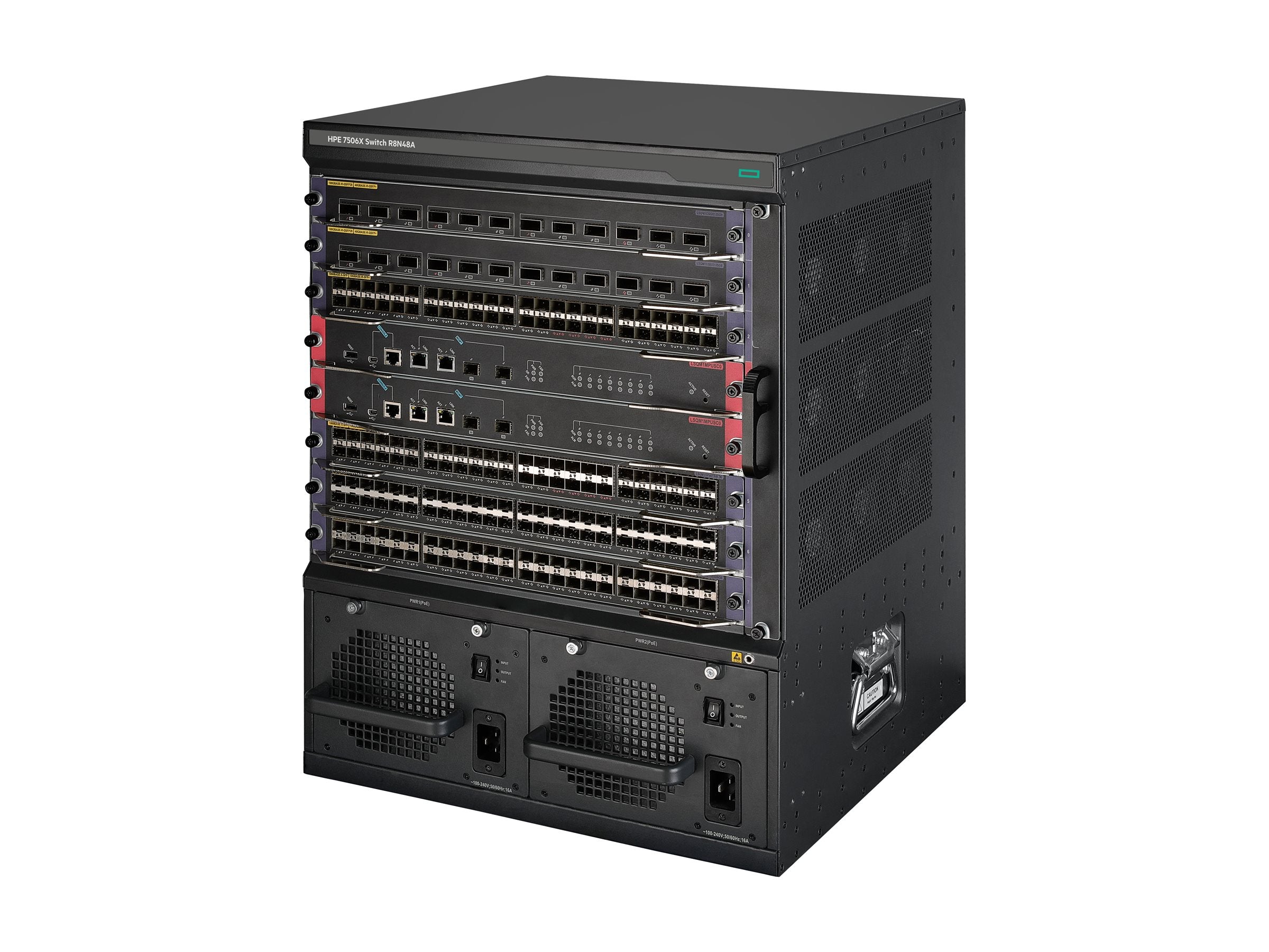 ARUBA HPE FlexNetwork 7506X PoE Ethernet Switch Chassis Detailansicht