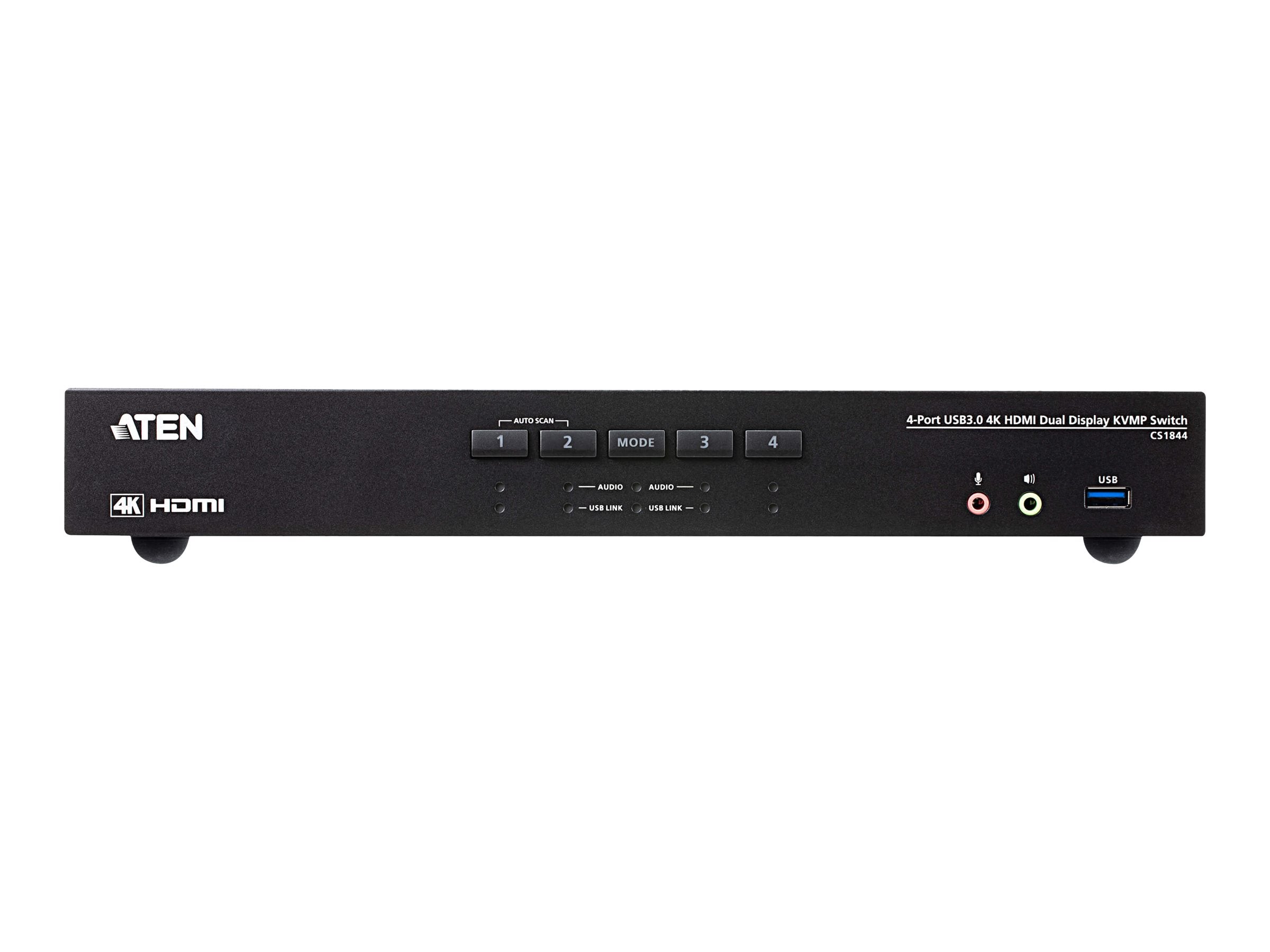 ATEN CS1844 4-Port True 4K HDMI Dual-View KVM Switch Detailansicht