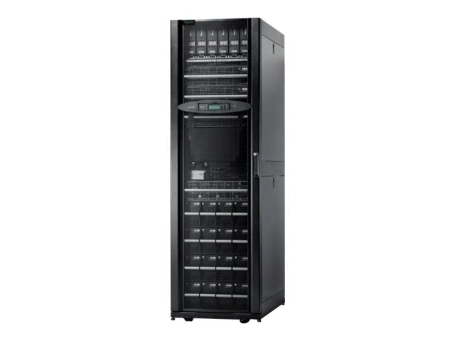 Detailansicht der Anschlüsse der APC Symmetra PX All-In-One 32kW UPS
