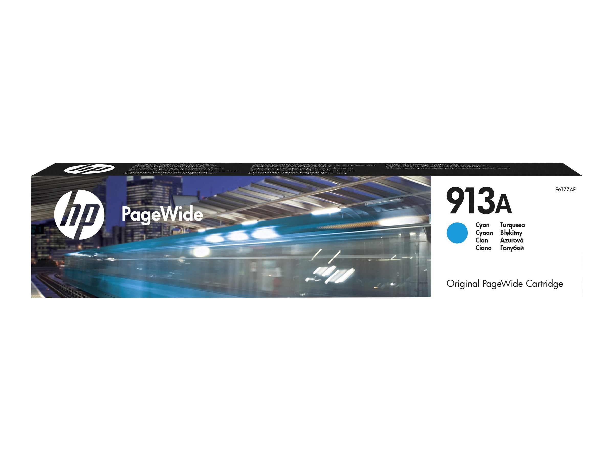 HP 913A original cyan PageWide cartridge Vorderansicht