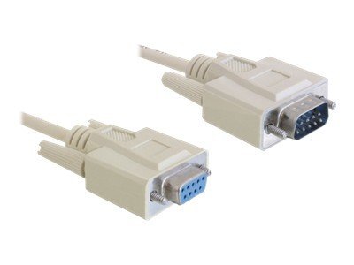 DELOCK Kabel Seriellverlängerung SUB-D 9 2m - Vorderansicht