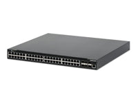 INTELLINET 54-Port L3 Fully Managed PoE+ Switch mit 48 Gigabit Ethernet-Ports und 6 SFP+ Uplinks 850 W PoE-Budget Self-Healing