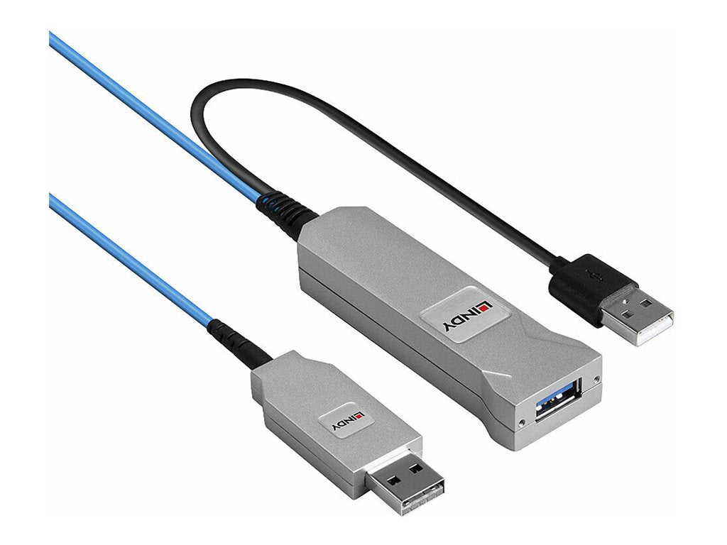 LINDY 30m Fibre Optic USB 3.0 Kabel - Anschlussansicht