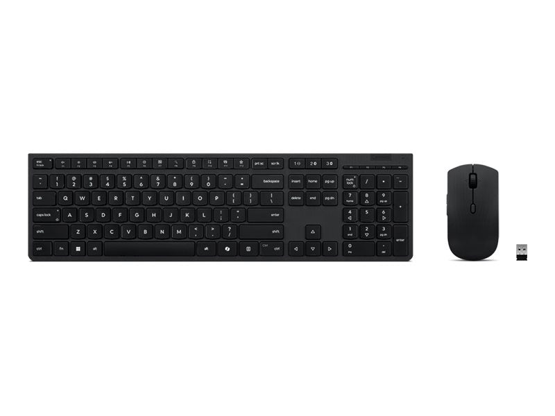 LENOVO Professional Wireless Rechargeable Keyboard and Mouse Combo AI US Euro - Vorderansicht