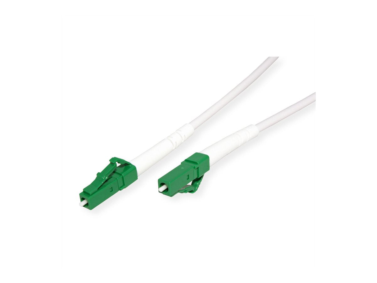 ROLINE Glasfaserkabel 9/125 um OS2 LC/LC APC stahlarmiert simplex LSOH weiss 20m - Verpackung