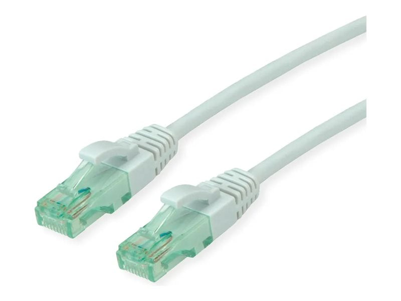 ROLINE RM Patchkabel Kat.6A UTP grau 0,3m - Vorderansicht