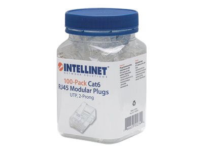 INTELLINET Cat6 RJ45 Modularstecker UTP Detailansicht