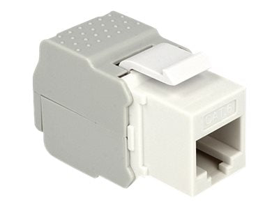 DELOCK Keystone RJ45 Buchse Cat.6 UTP weiss - Vorderansicht
