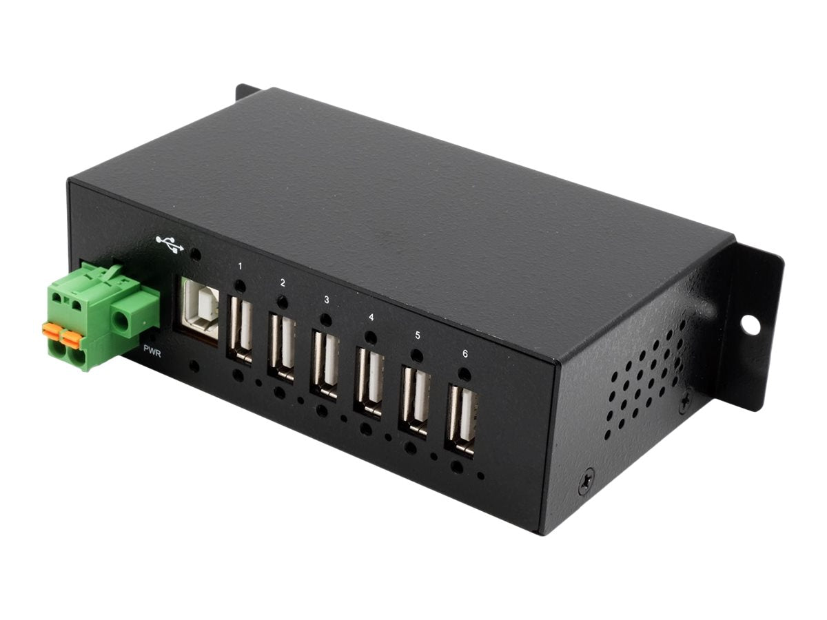 EXSYS EX-1596HMVS 6 Port USB 2.0 Hub Rückansicht