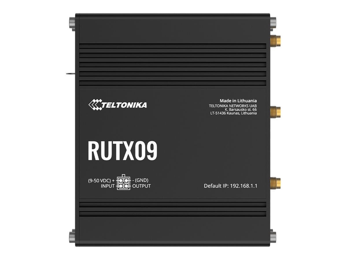 TELTONIKA NETWORKS RUTX09 DUAL SIM 4G/LTE Router Vorderansicht