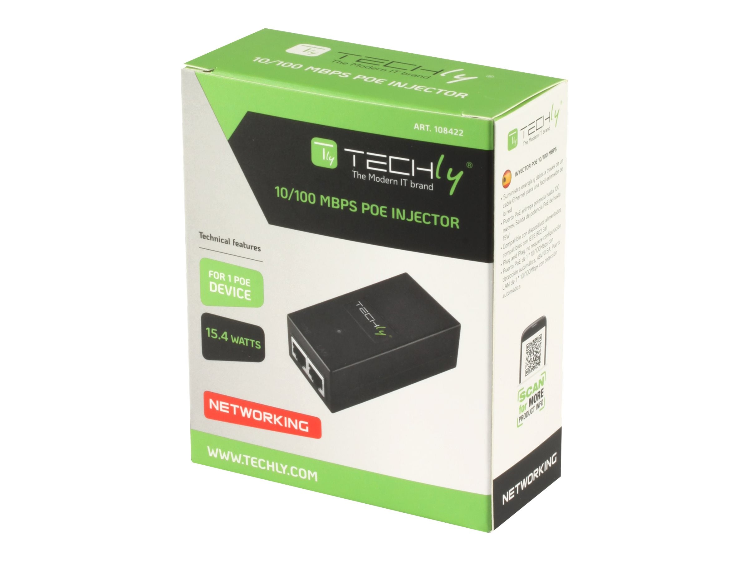 TECHLY PoE Injector Vorderansicht