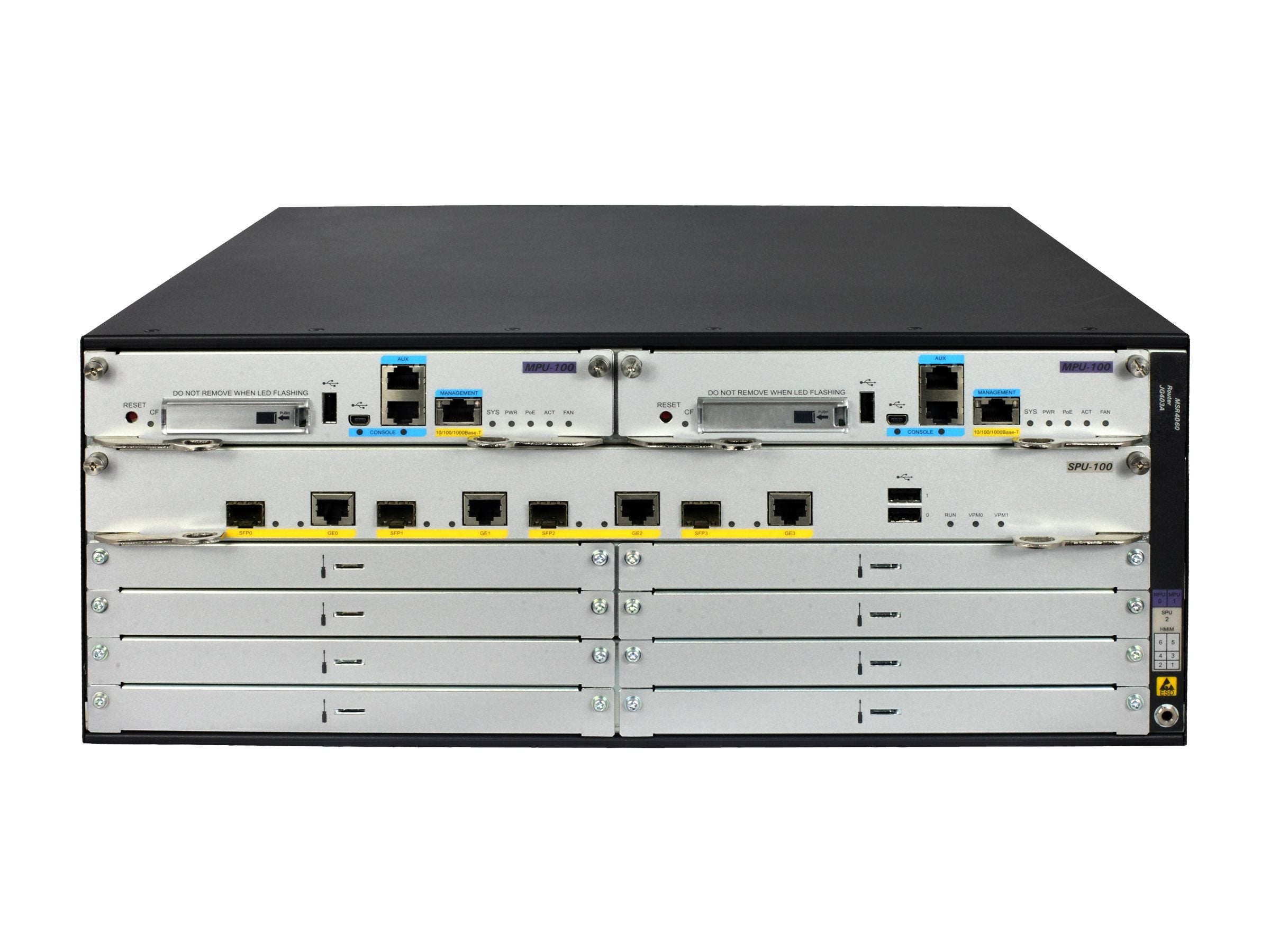 HPE MSR4060 Router Chassis Vorderansicht