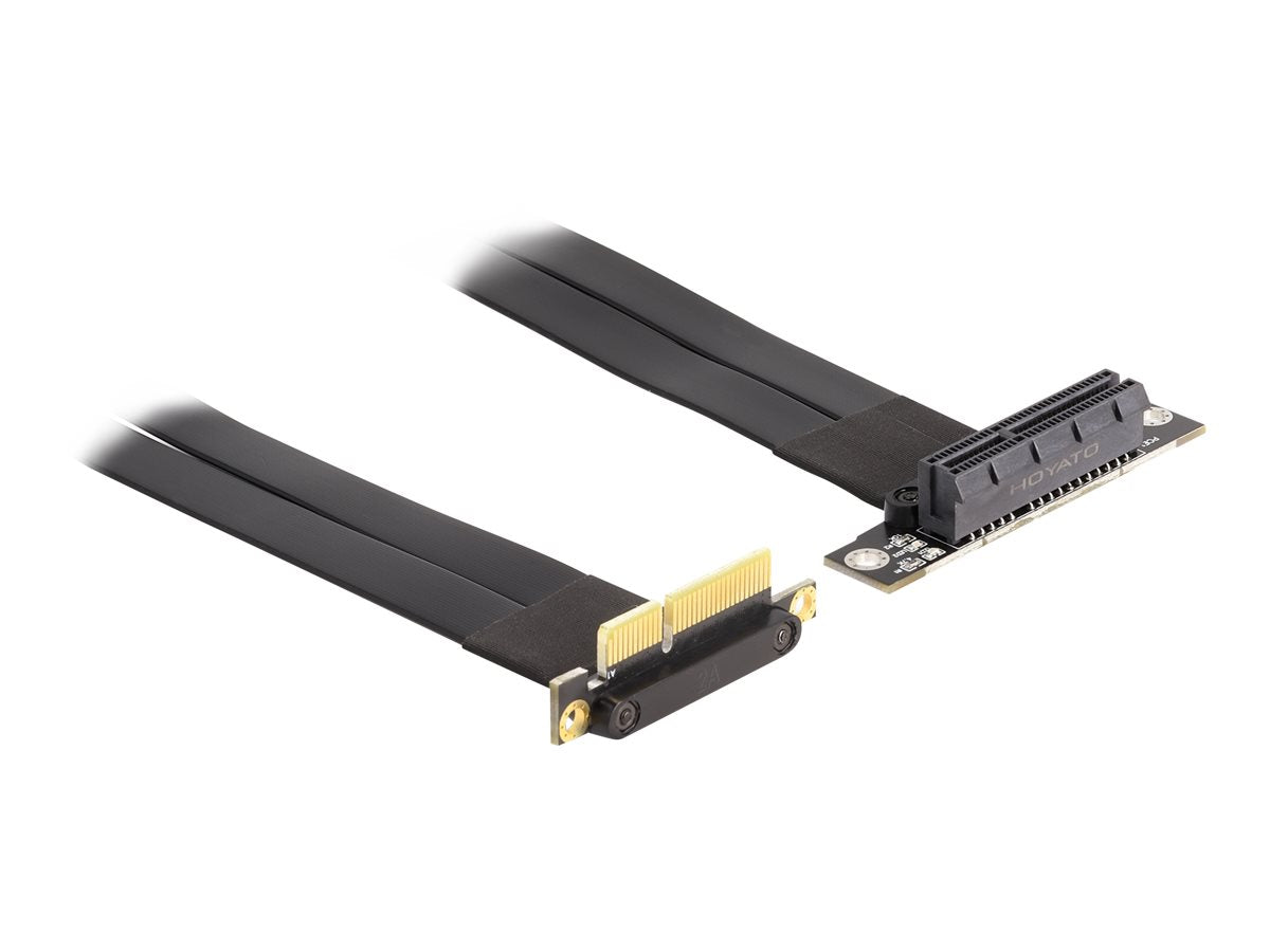 DELOCK Riser Karte PCI Express x4 Stecker 90 gewinkelt Vorderansicht