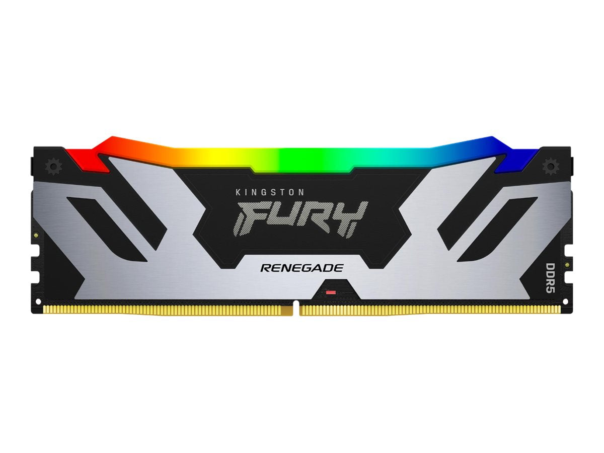 KINGSTON 24GB 8000MT/s DDR5 CL38 DIMM FURY Renegade RGB Silver - Vorderansicht
