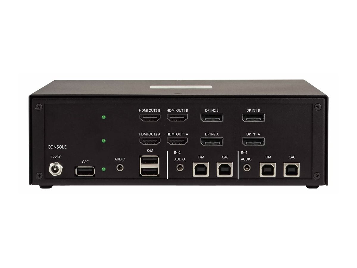 STARTECH.COM 2-Port Quad-Monitor Secure KVM Switch 1x DisplayPort zu 2x HDMI 4K 30Hz NIAP 4.0 KVM Umschalter CAC Port
